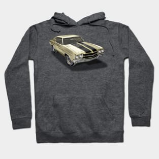 Vintage 1970 Chevrolet Chevelle SS Gold Hoodie